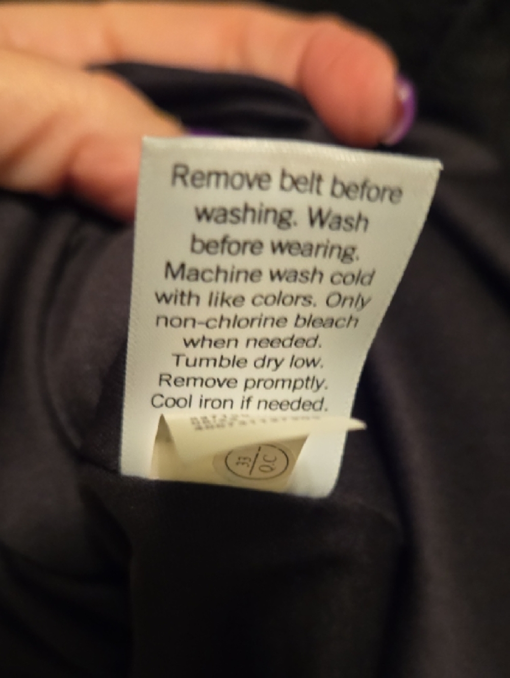 Nine West Black Button-Front Long Sleeve Dress - Picture 4 of 7